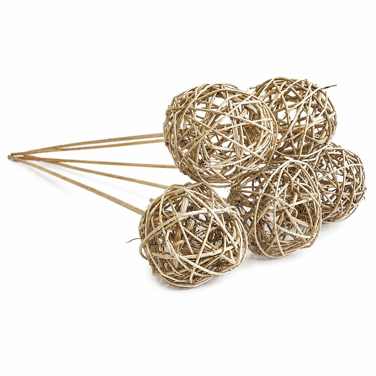 Natural 3" Vine Balls | 15" stem