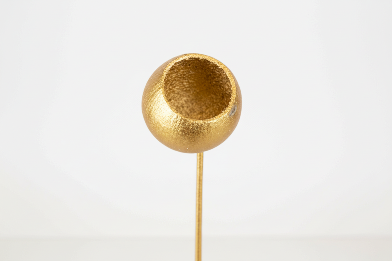 Decorative Painted Bell Cups on a 15 Inch Stem