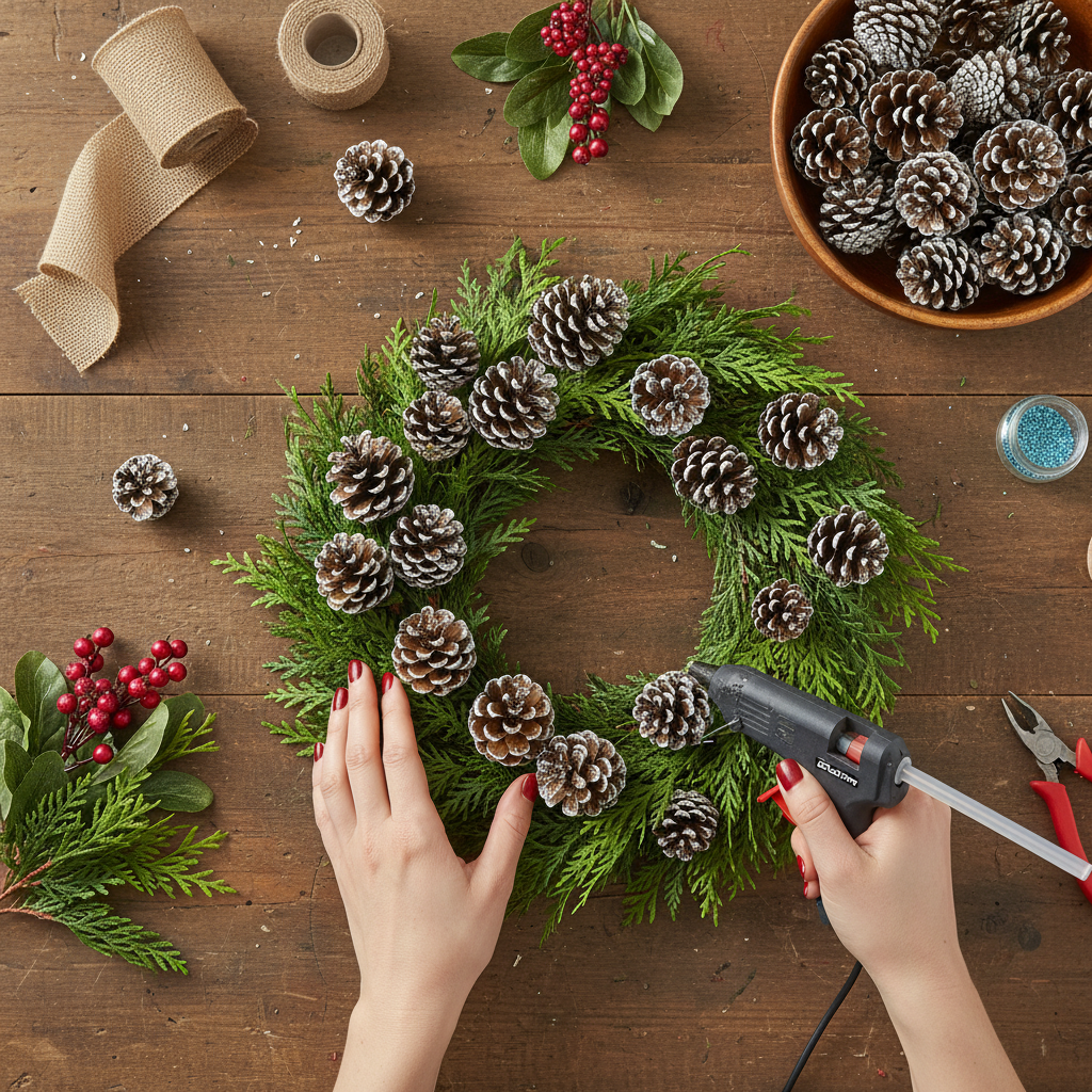 White Tipped Short Leaf Pinecones - 1-2"
