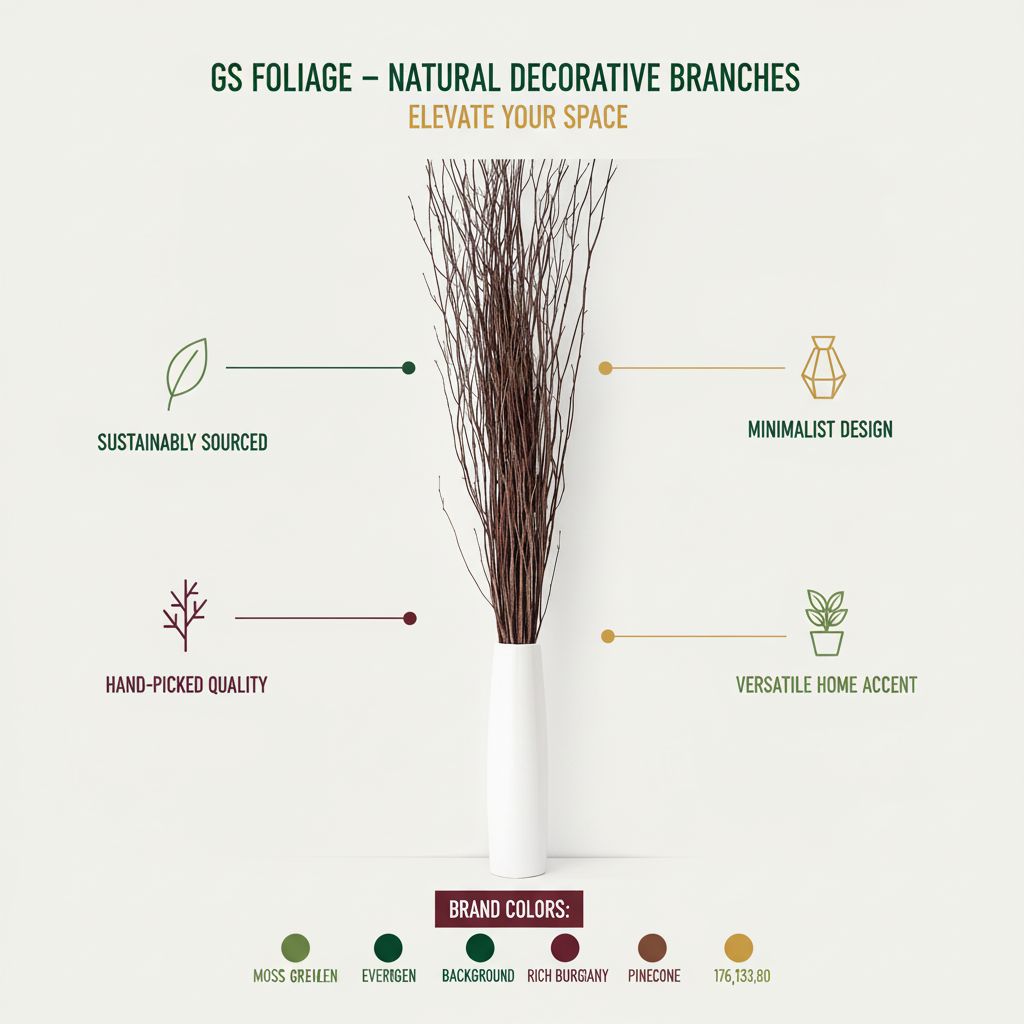 Natural 4 Foot Birch Branches