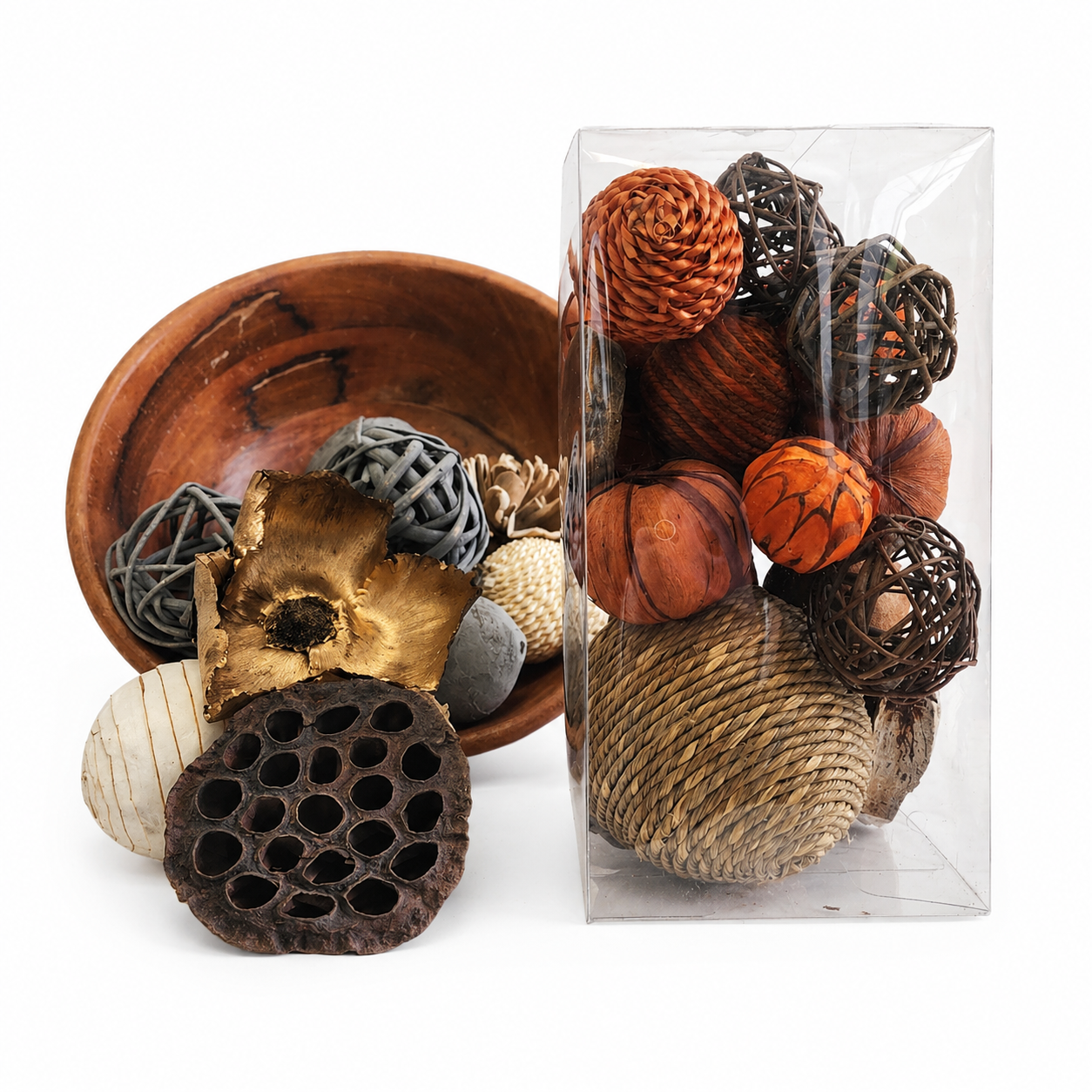 Decorative Bowl Fillers - Orange/white/yellow