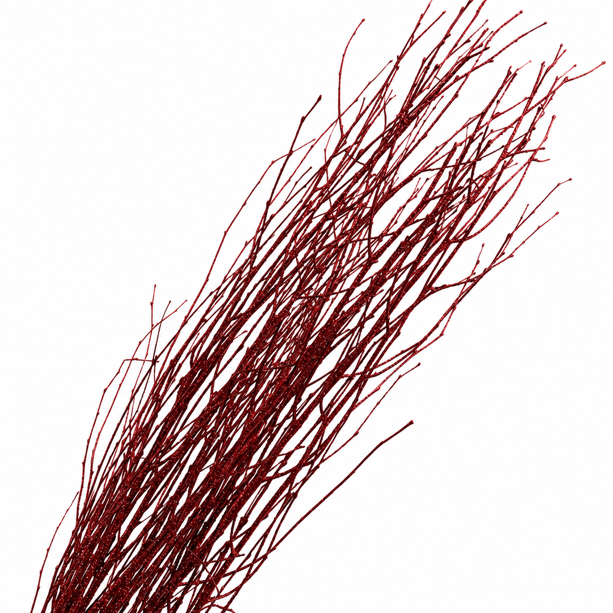 Red Glitter 4 Foot Birch Branches
