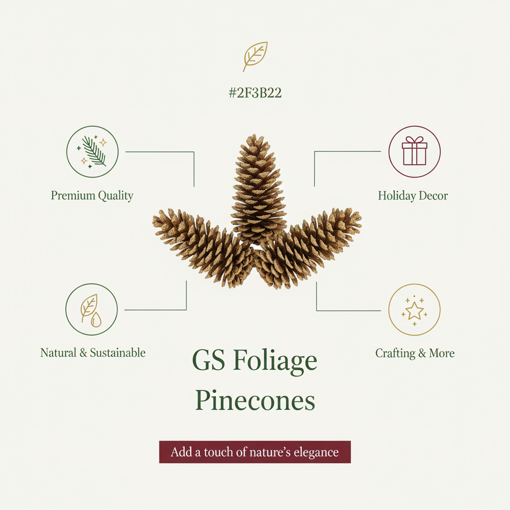 Gold Glitter X-Large Pinecones- 9-14"