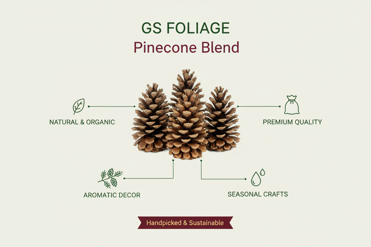 Natural Pinecones - 6-9"