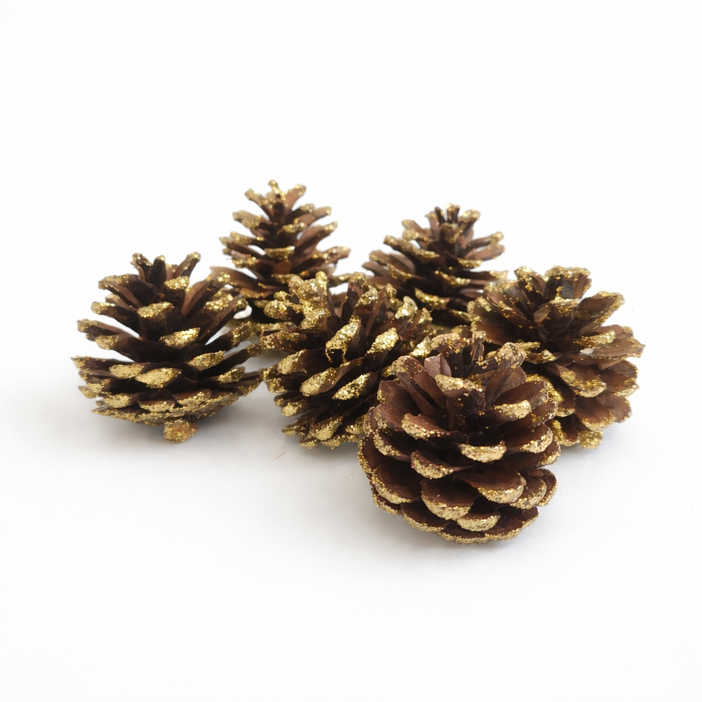 Gold Glitter Pinecone - 2-3"