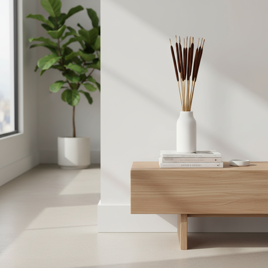 Dried Pencil Cattails | 25pc Bunch