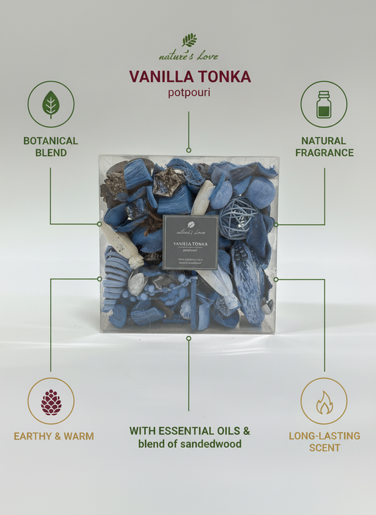 Scented Potpourri Box - Vanilla Tonka