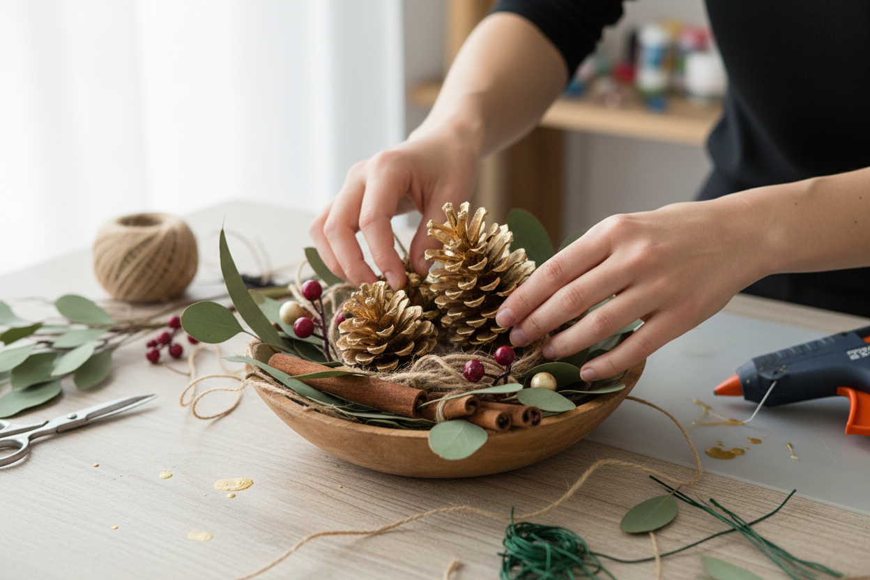 Metallic Gold Pinecones - 6-9"