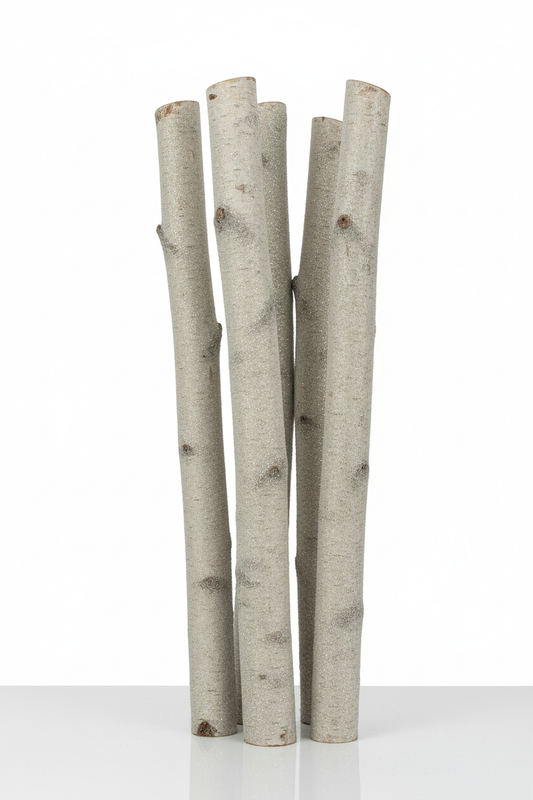 Sparkle Glittered 4 Foot Birch Poles