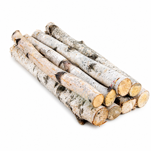 Natural 2 Foot Birch Logs (1-3" DIA)