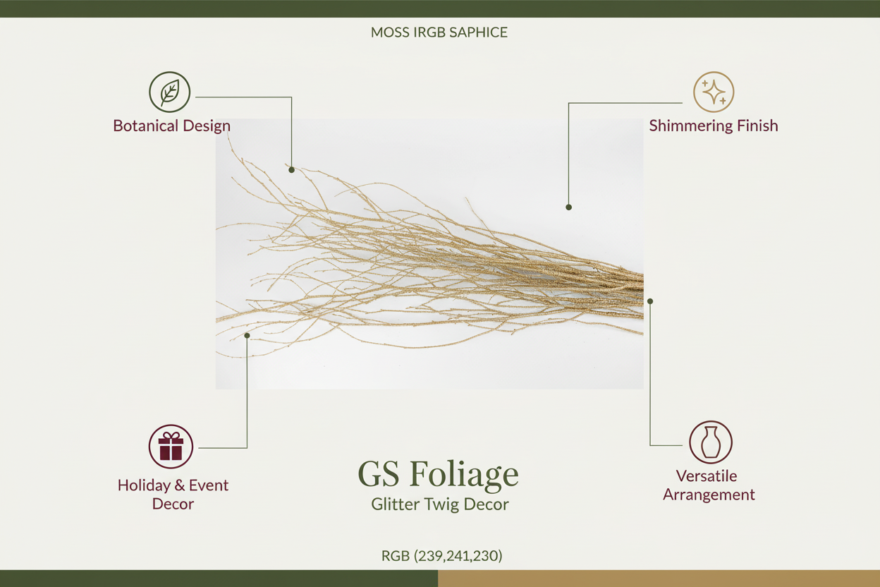 Red Glitter 4 Foot Birch Branches