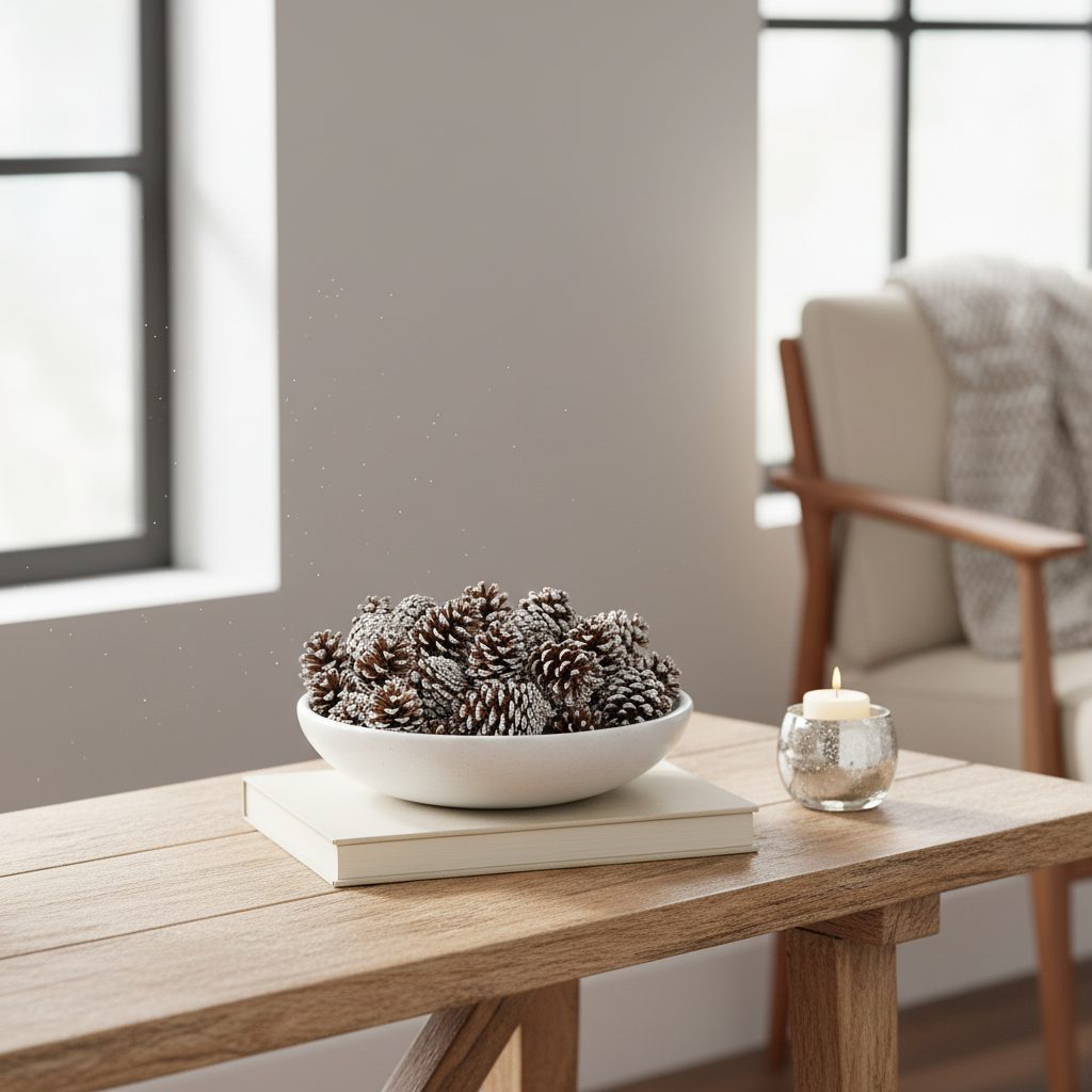 White Tipped Short Leaf Pinecones - 1-2"