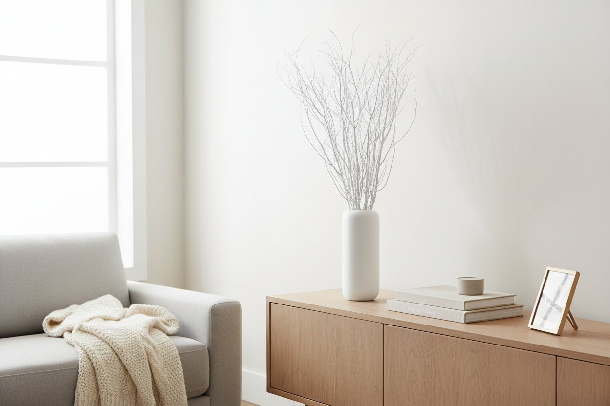 Red Glitter 4 Foot Birch Branches