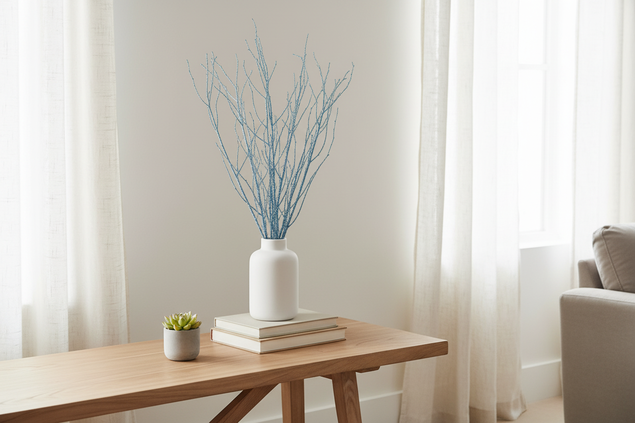 Red Glitter 4 Foot Birch Branches