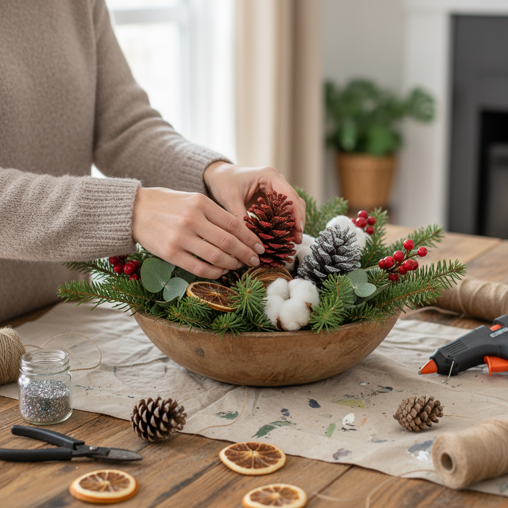 Silver Glitter Pinecones - 3-4"