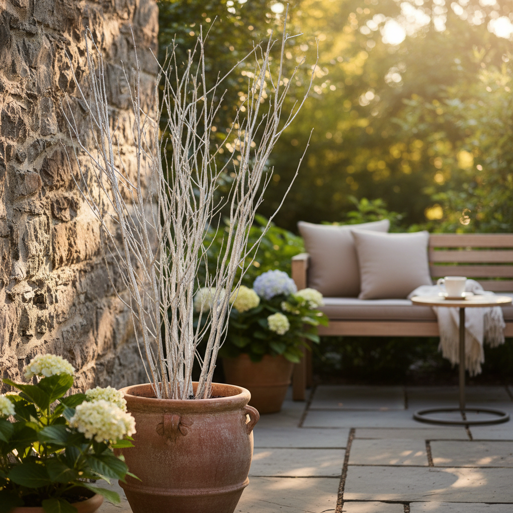 Metallic Silver 4 Foot Birch Branches