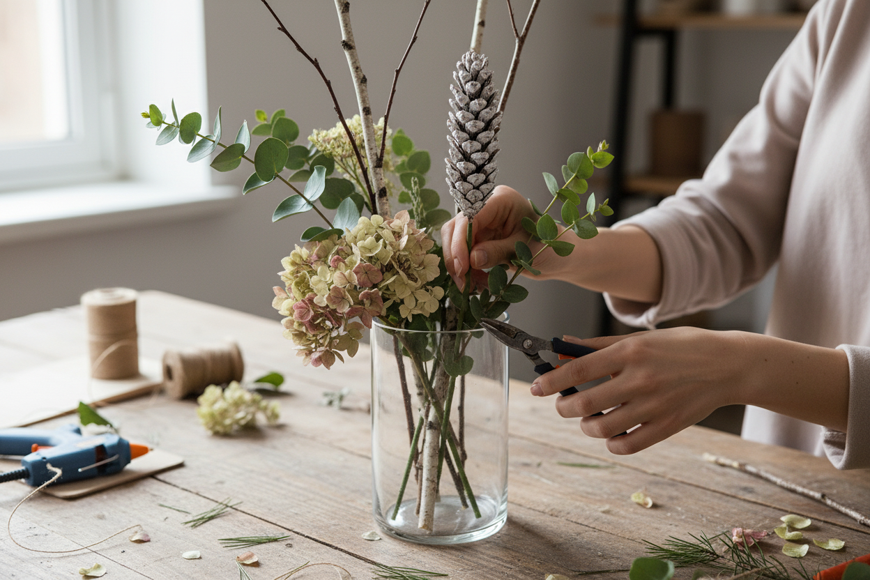 Strobus Pinecone Pick - 6" Wood Stem