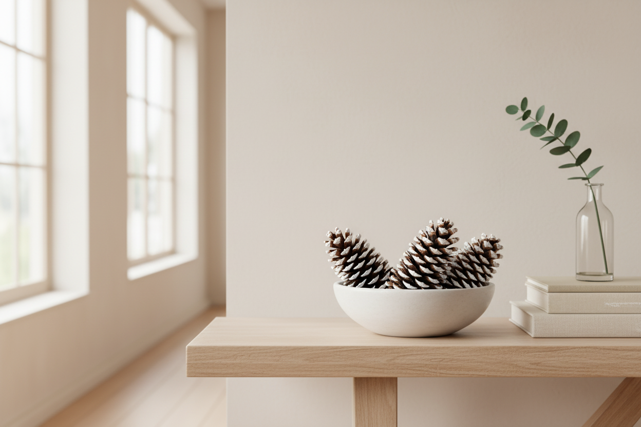 White Tipped X-Large Pinecones- 9-14"