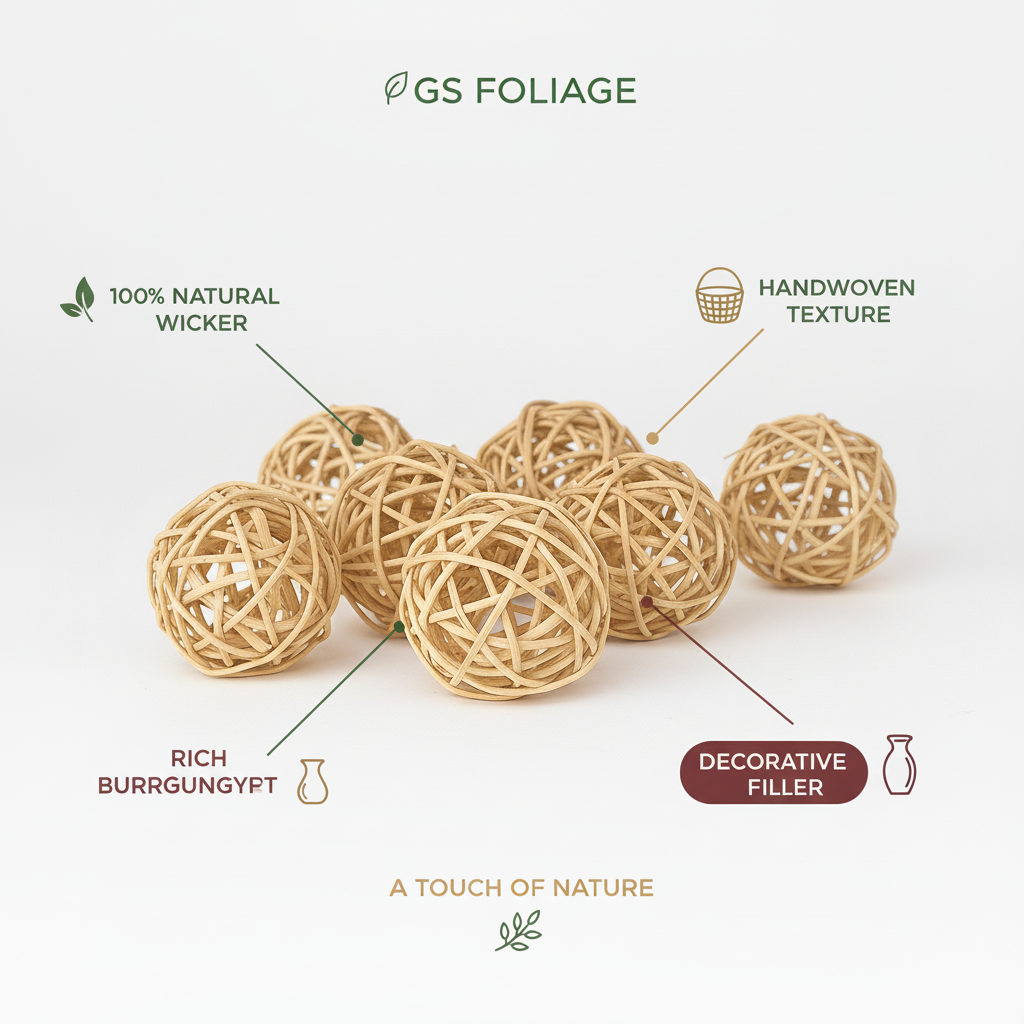 Natural 4" Vine Balls