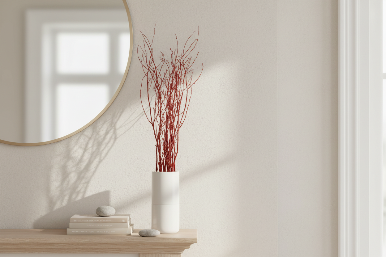 Red Glitter 4 Foot Birch Branches