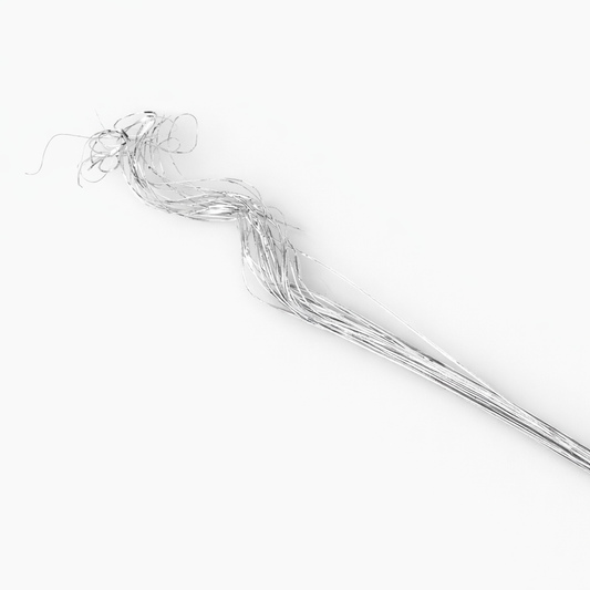 Metallic Silver Curly Ting - 25 Stem Bunch