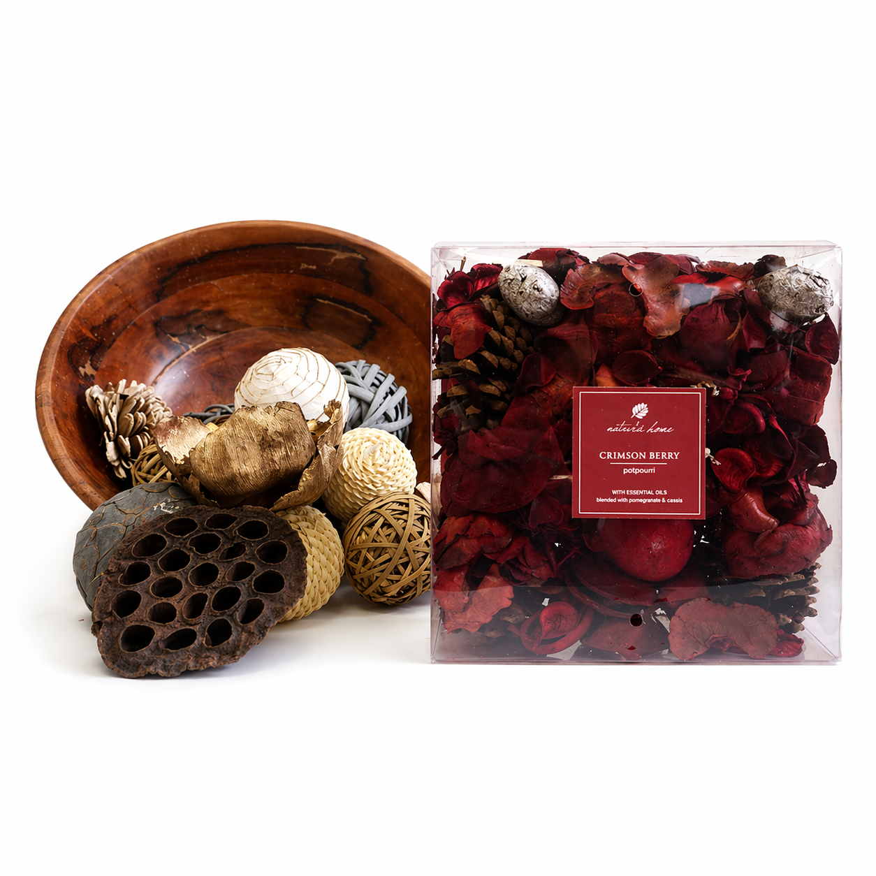 Scented Potpourri Box - Crimson Berry