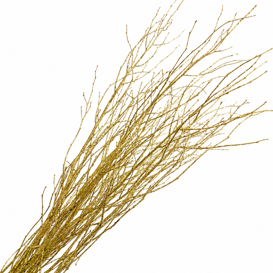 Gold Glitter 4 Foot Birch Branches