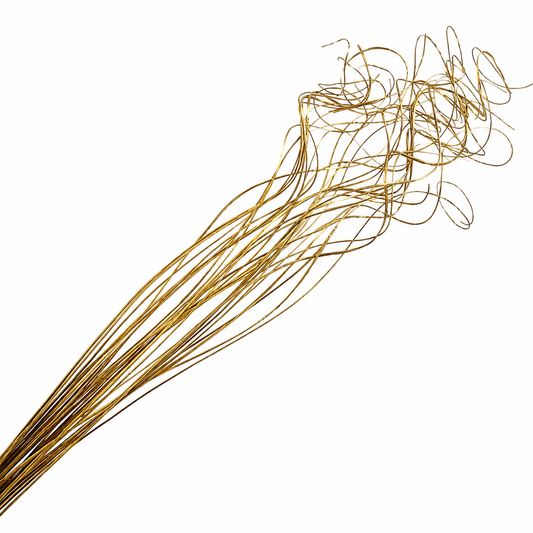 Metallic Gold Curly Ting - 25 Stem Bunch