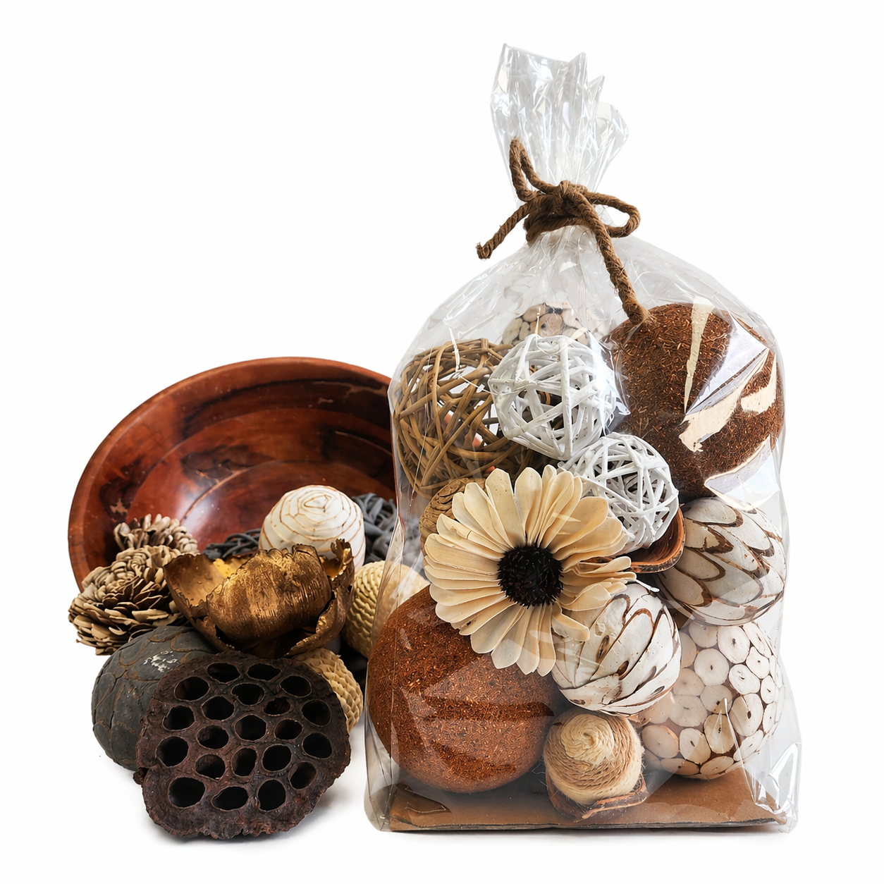 Decorative Bowl Fillers - White/Natural