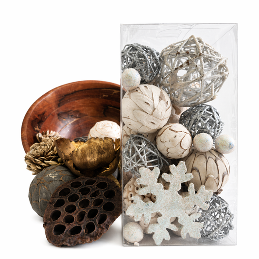 Decorative Bowl Fillers - White/Silver