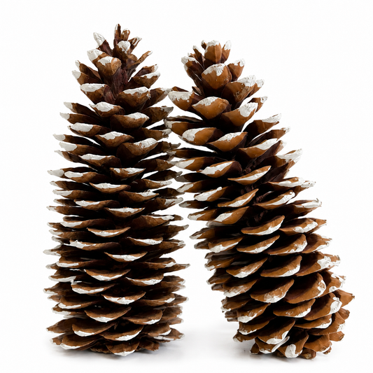 White Tipped X-Large Pinecones- 9-14"