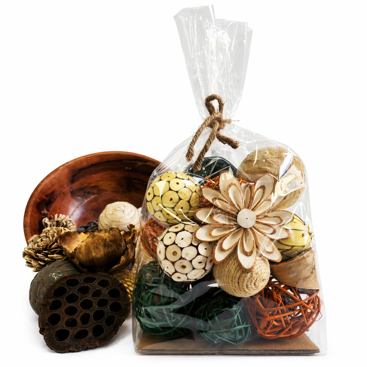 Decorative Bowl Fillers - Yellow/Green/Bleached