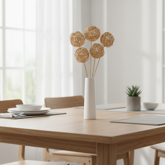 Natural 4" Vine Balls | 15" stem