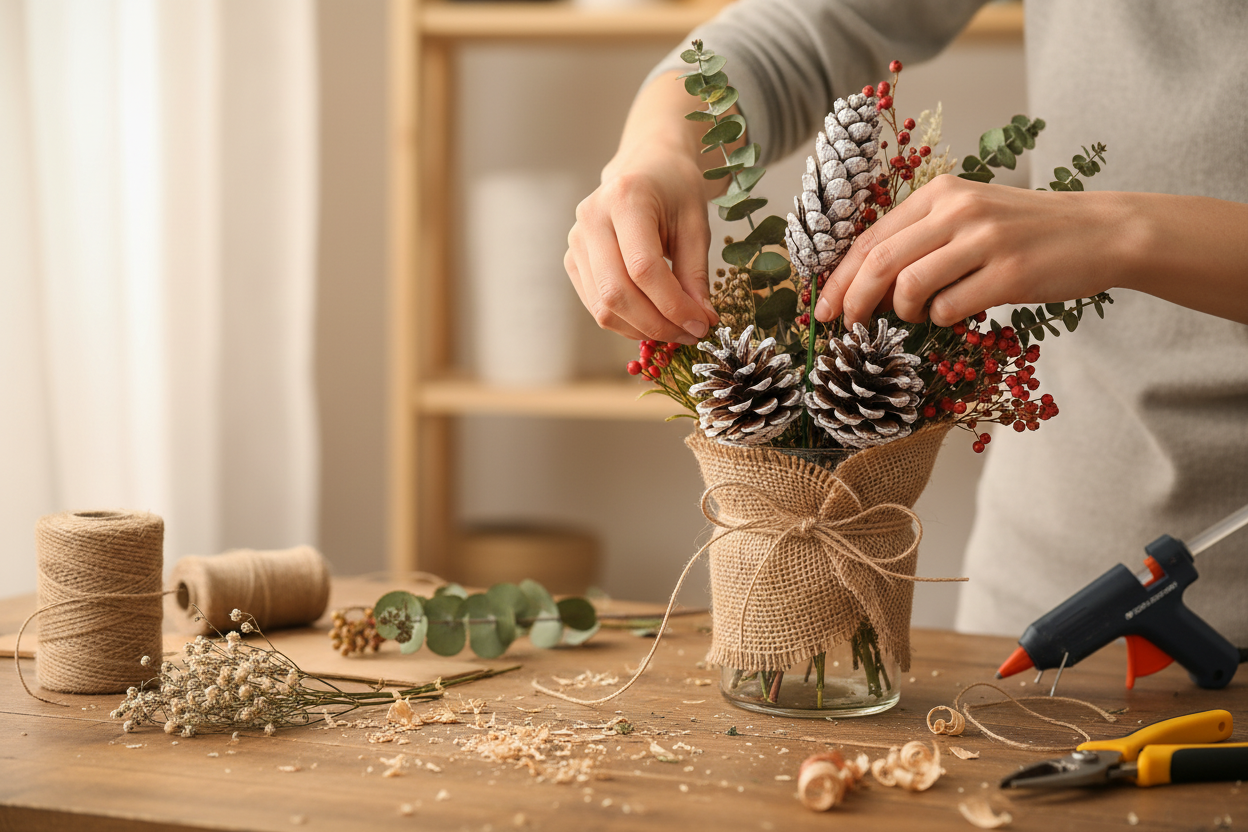 Strobus Pinecone Pick - 6" Wood Stem