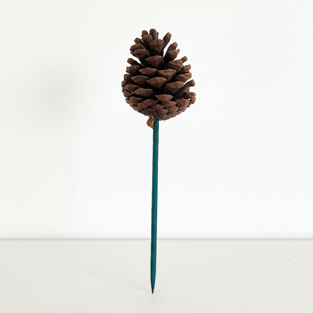 Natural Pinecone Pick - 6 Inch Stem (2-3")