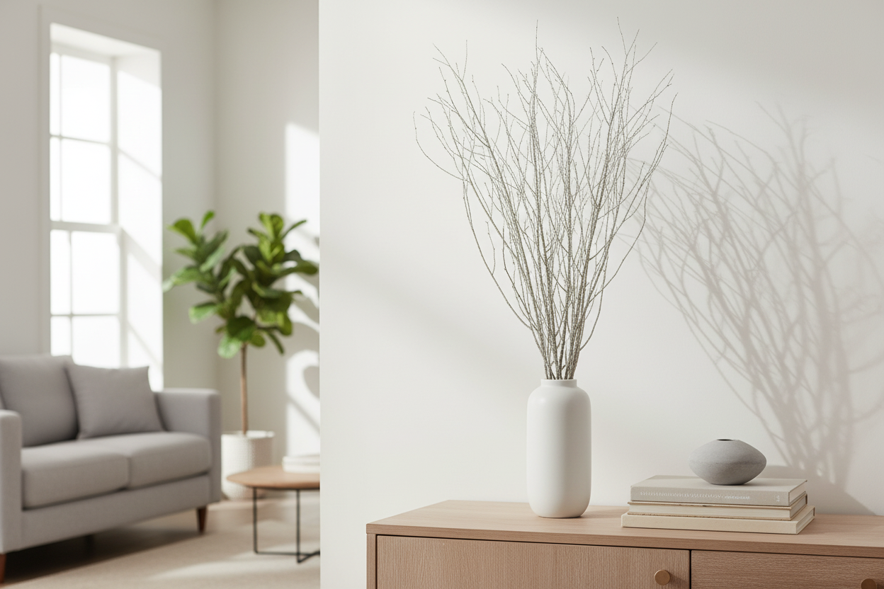 Red Glitter 4 Foot Birch Branches