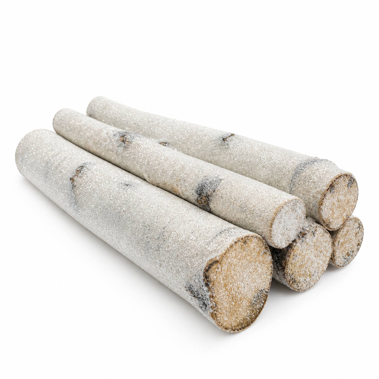 Sparkle Glittered 2 Foot Birch Poles (1-3" DIA)
