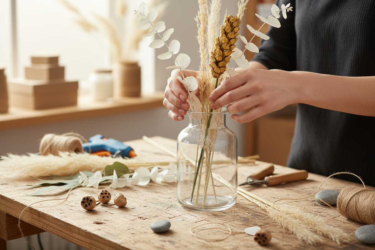 Strobus Pinecone Pick - 6" Wood Stem