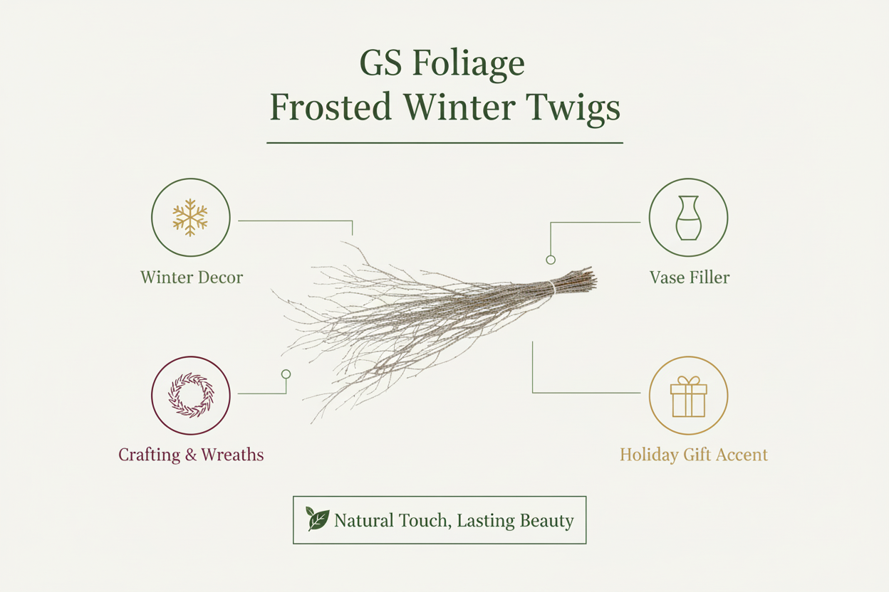 Red Glitter 4 Foot Birch Branches