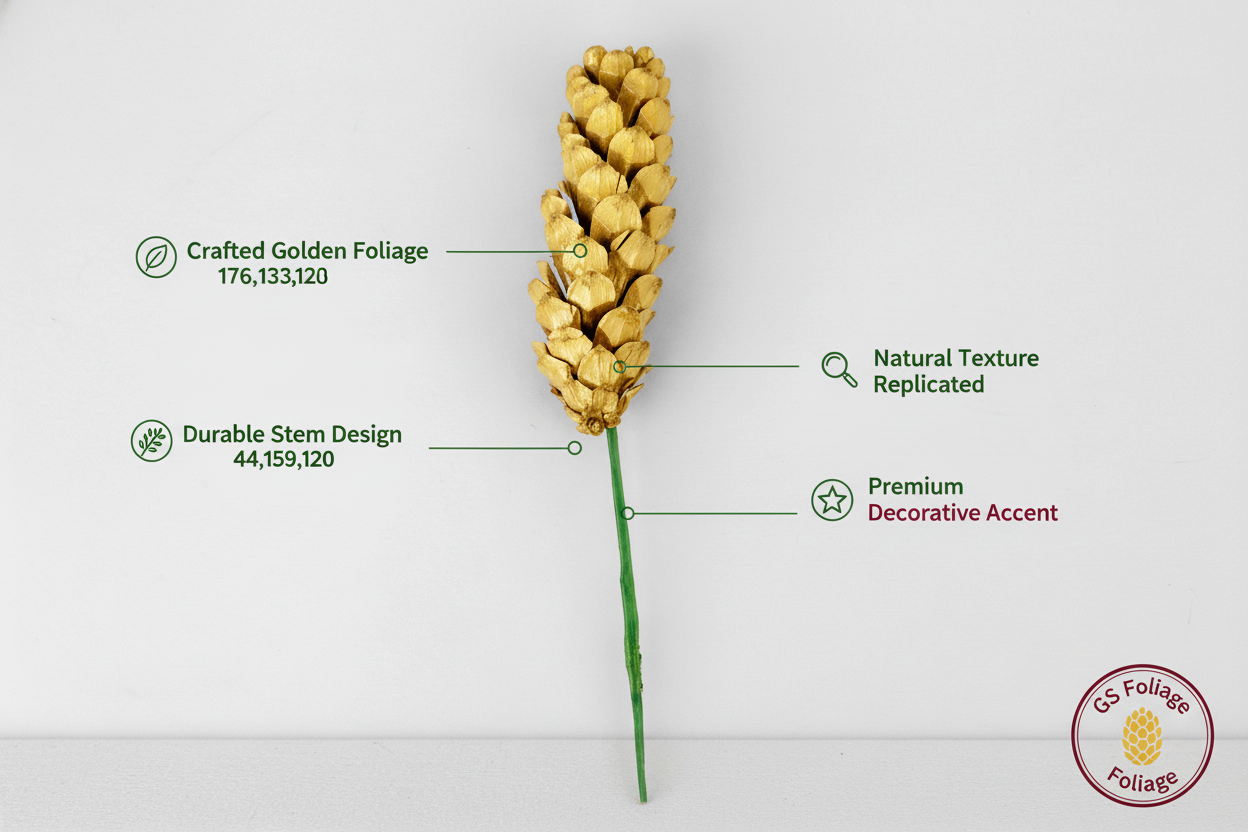 Strobus Pinecone Pick - 6" Wood Stem