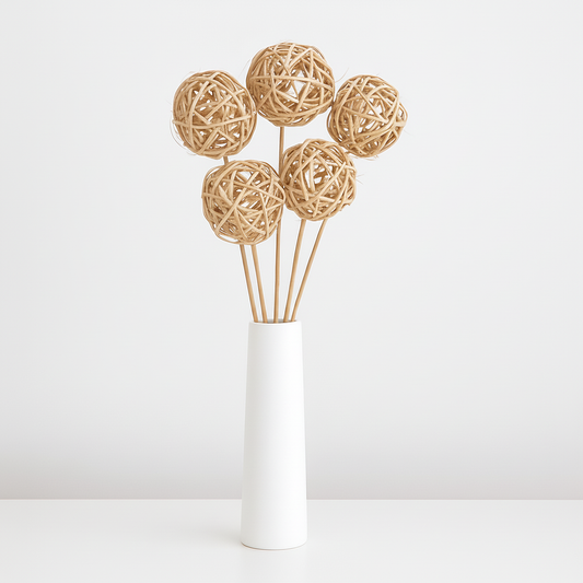 Natural 2" Vine Balls - 15" stem