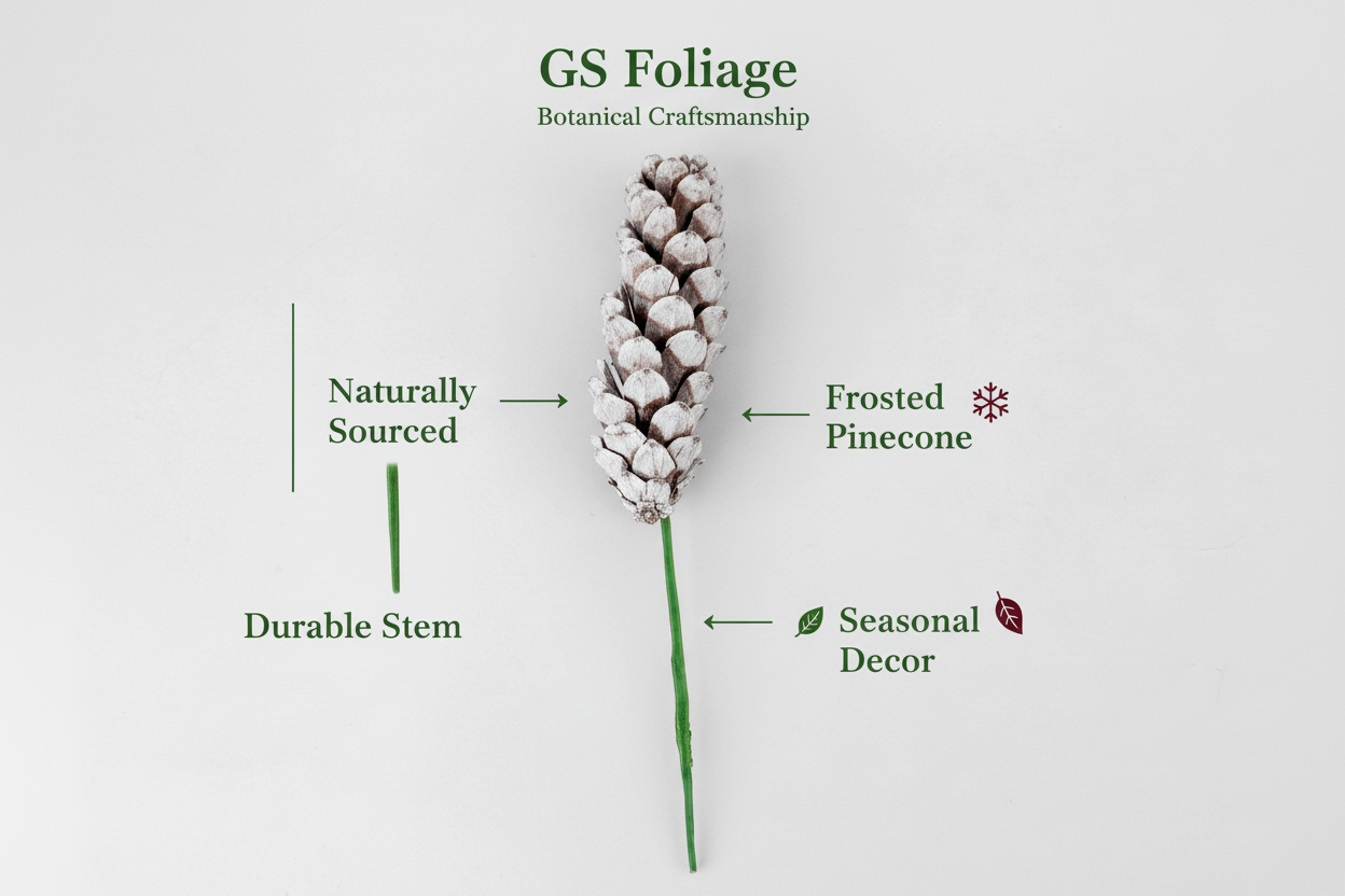 Strobus Pinecone Pick - 6" Wood Stem