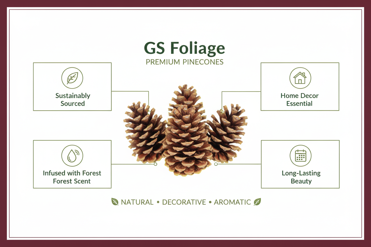 Natural Pinecones - 3-4"