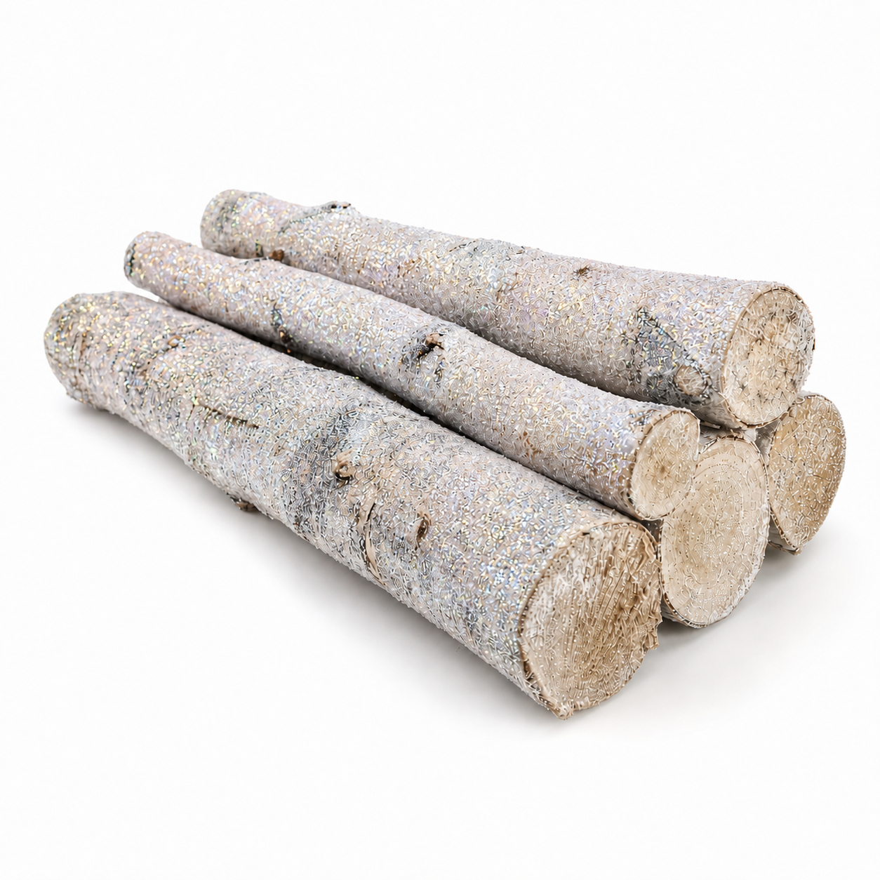 Sparkle Glittered 2 Foot Birch Poles (1-3" DIA)