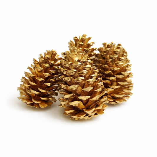 Metallic Gold Pinecones - 3-4"
