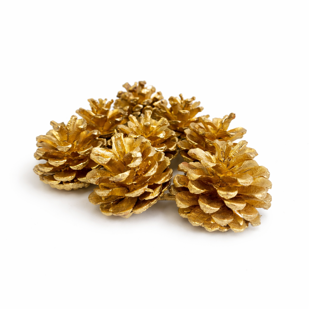 Metallic Gold Pinecones - 1-2"