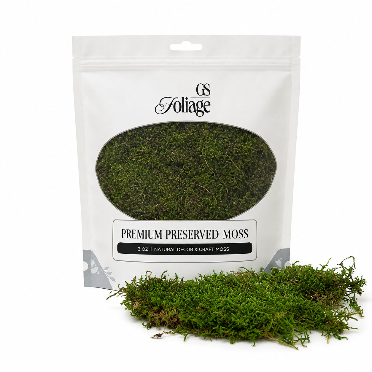 Premium Preserved Sheet Moss 3oz Bag