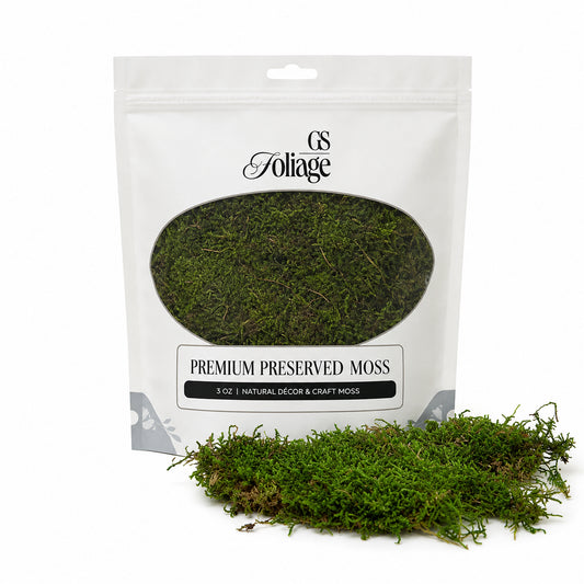 Premium Preserved Sheet Moss 3oz Bag