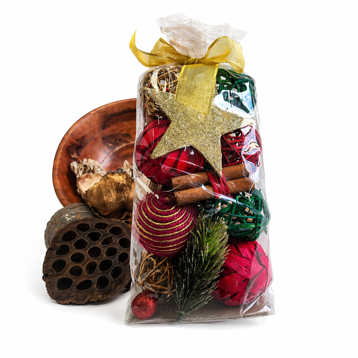 Decorative Bowl Fillers - Red/Gold/Green