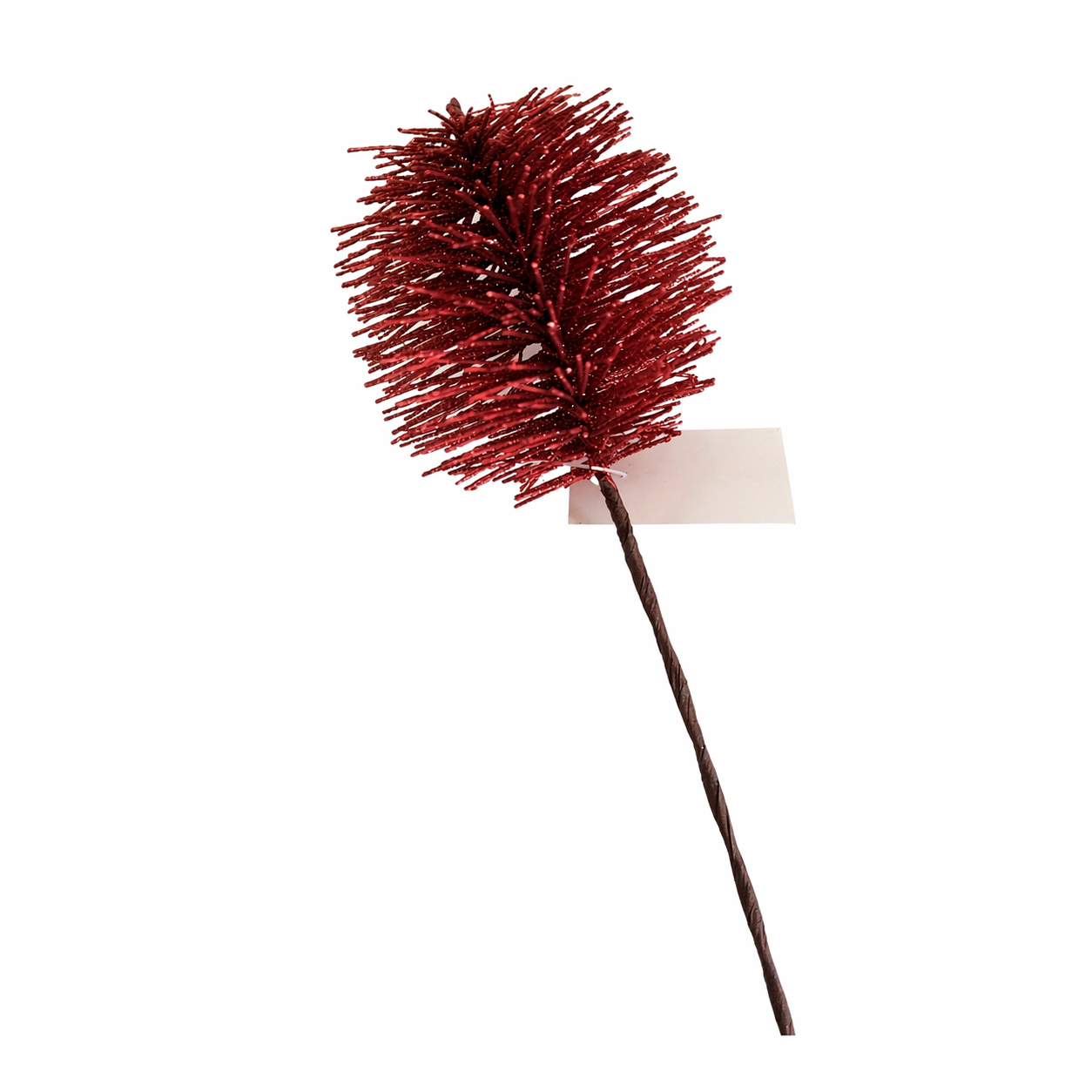 Decorative Glittered Bottle Brush Stems